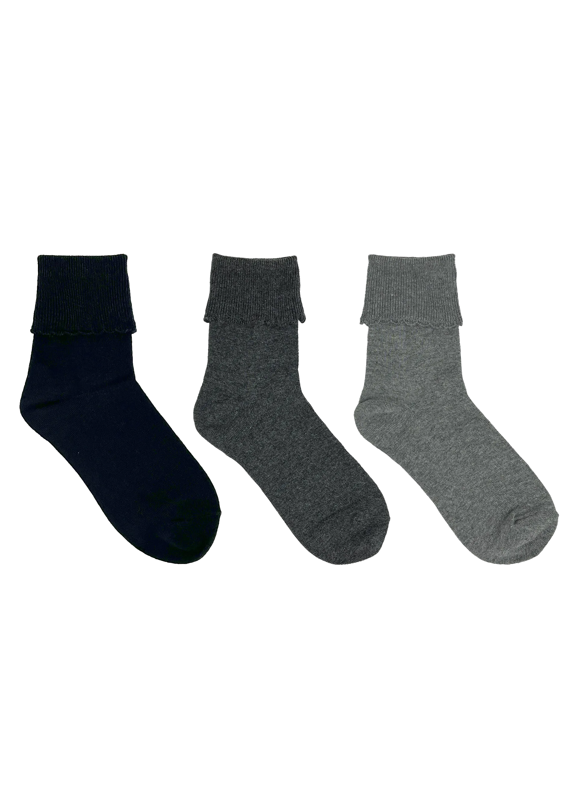 SECRET® Comfort Cotton Turn Cuff - 3 Pairs