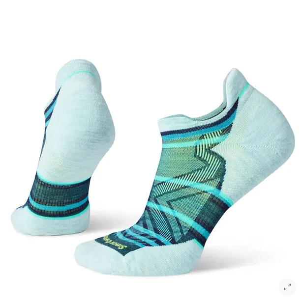 Smartwool Women's Run Pattern Ankle Sock - Twilight Blue