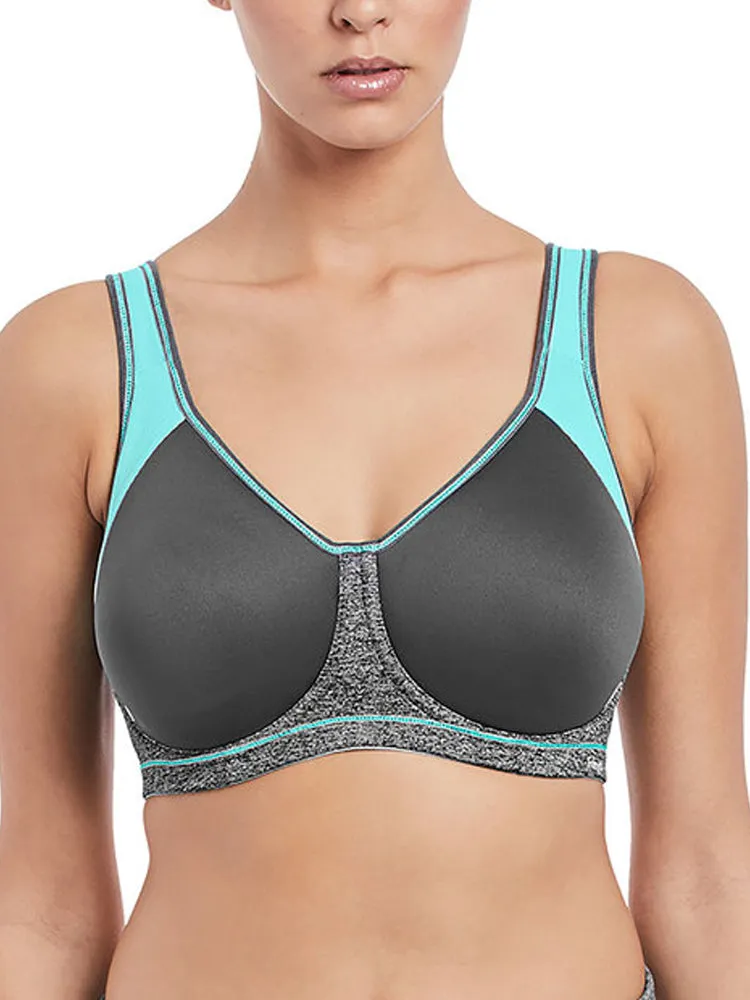 Sonic Moulded Spacer Sports Bra -  Carbon