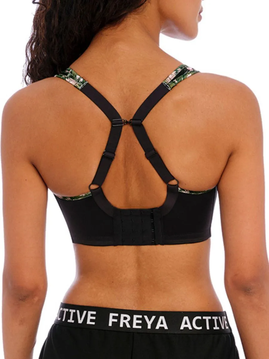 Sonic Moulded Spacer Sports Bra -  Jungle Black