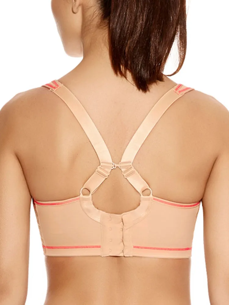 Sonic Moulded Spacer Sports Bra -  Nude