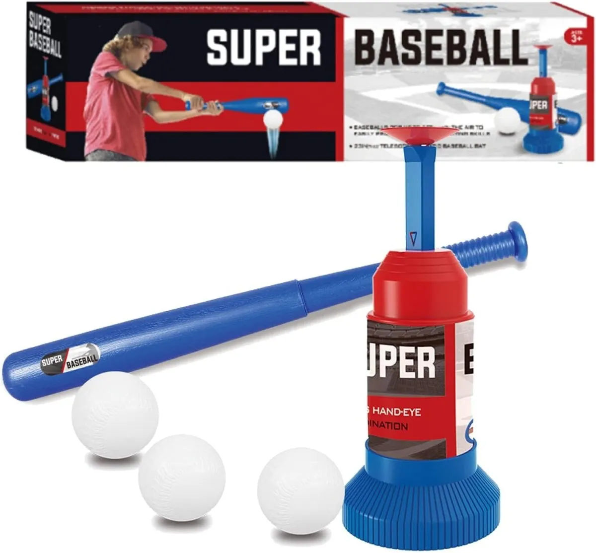 Super Baseball Game Set with 3 Balls