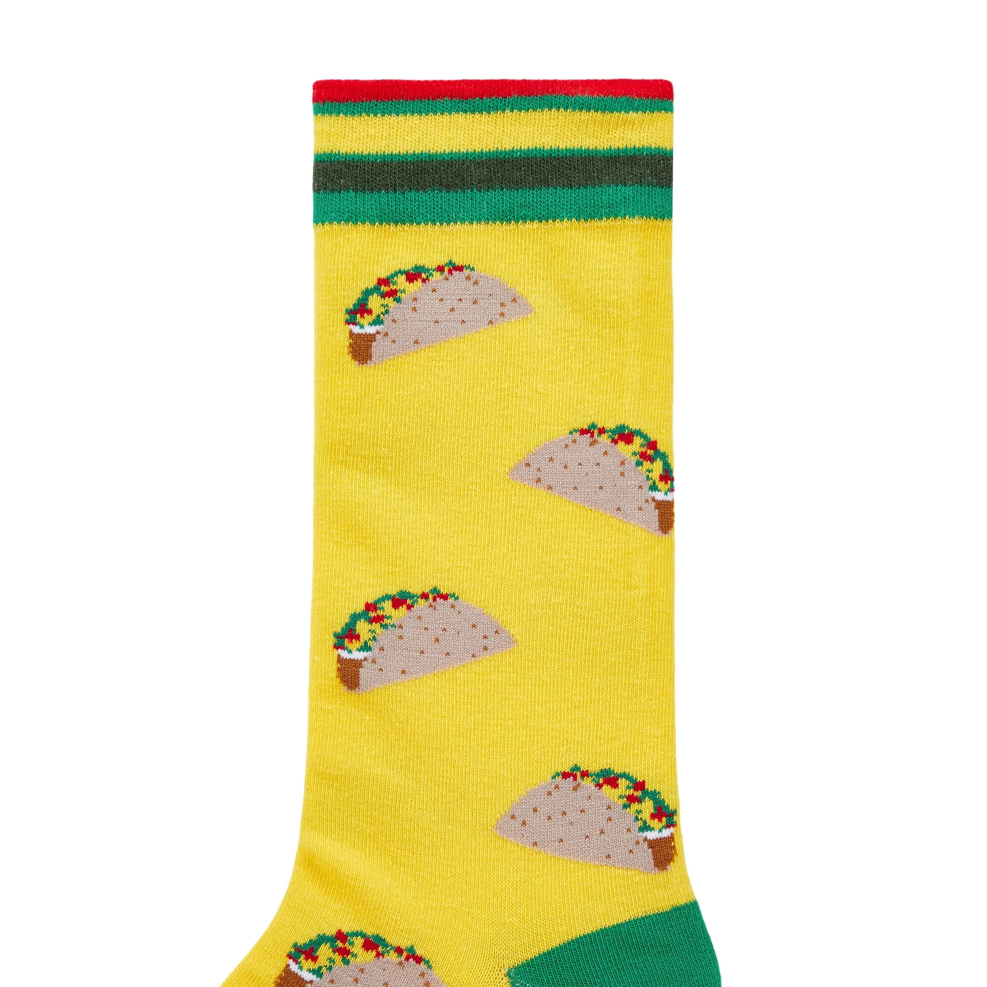 Taco Printed Crew Length Socks