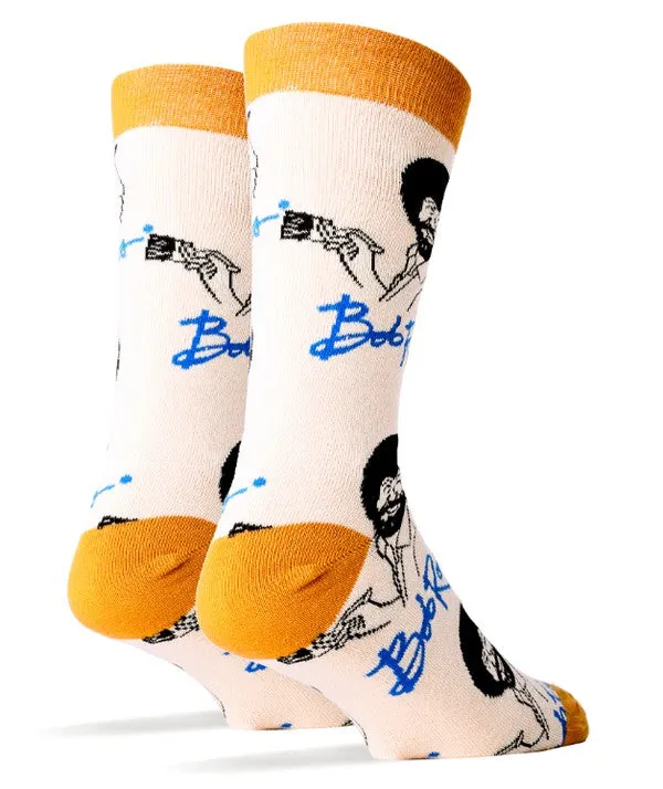 TEEK - Mens It's Bob Ross Cotton Crew Socks