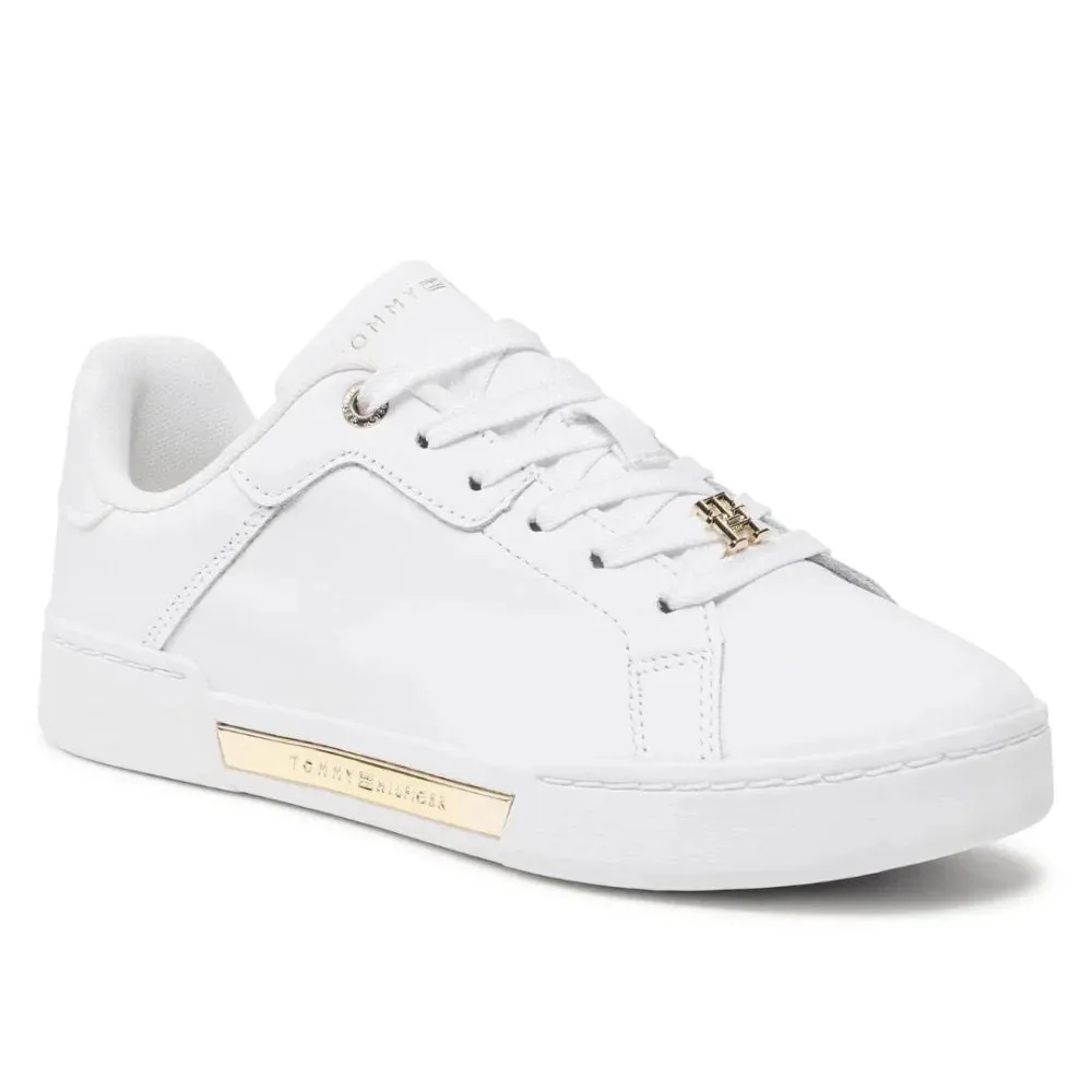 Tommy Hilfiger Court Sneaker Golden TH Women - WHT