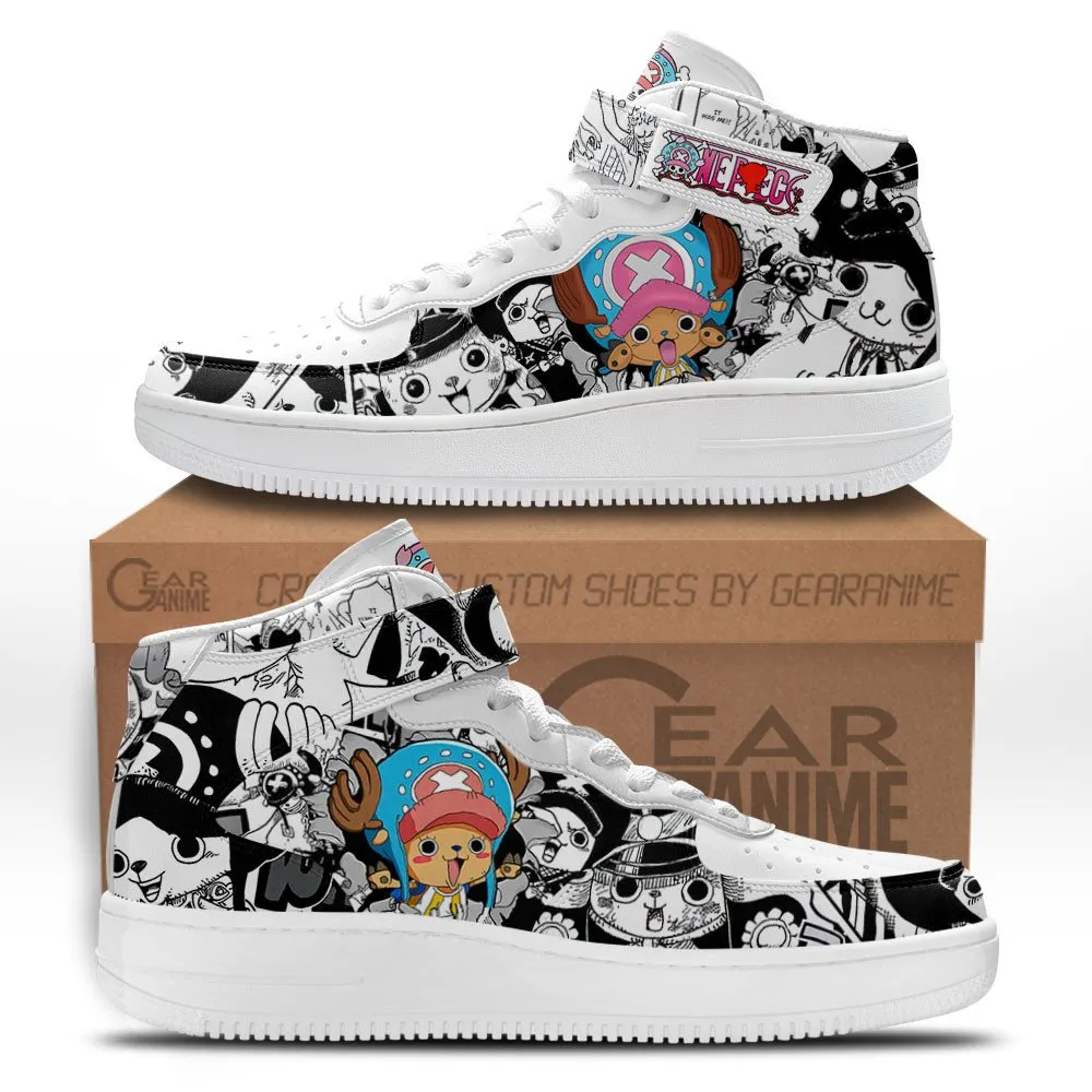 Tony Tony Chopper Sneakers Air Mid OP Custom Anime Shoes Mix Manga