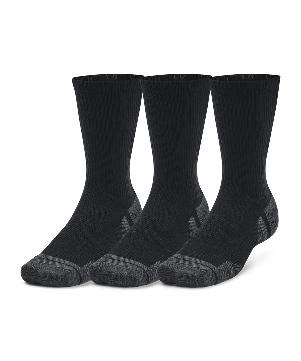 UA Performance tech 3-pack crew socks | Black