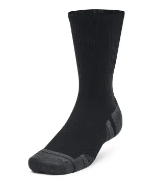 UA Performance tech 3-pack crew socks | Black