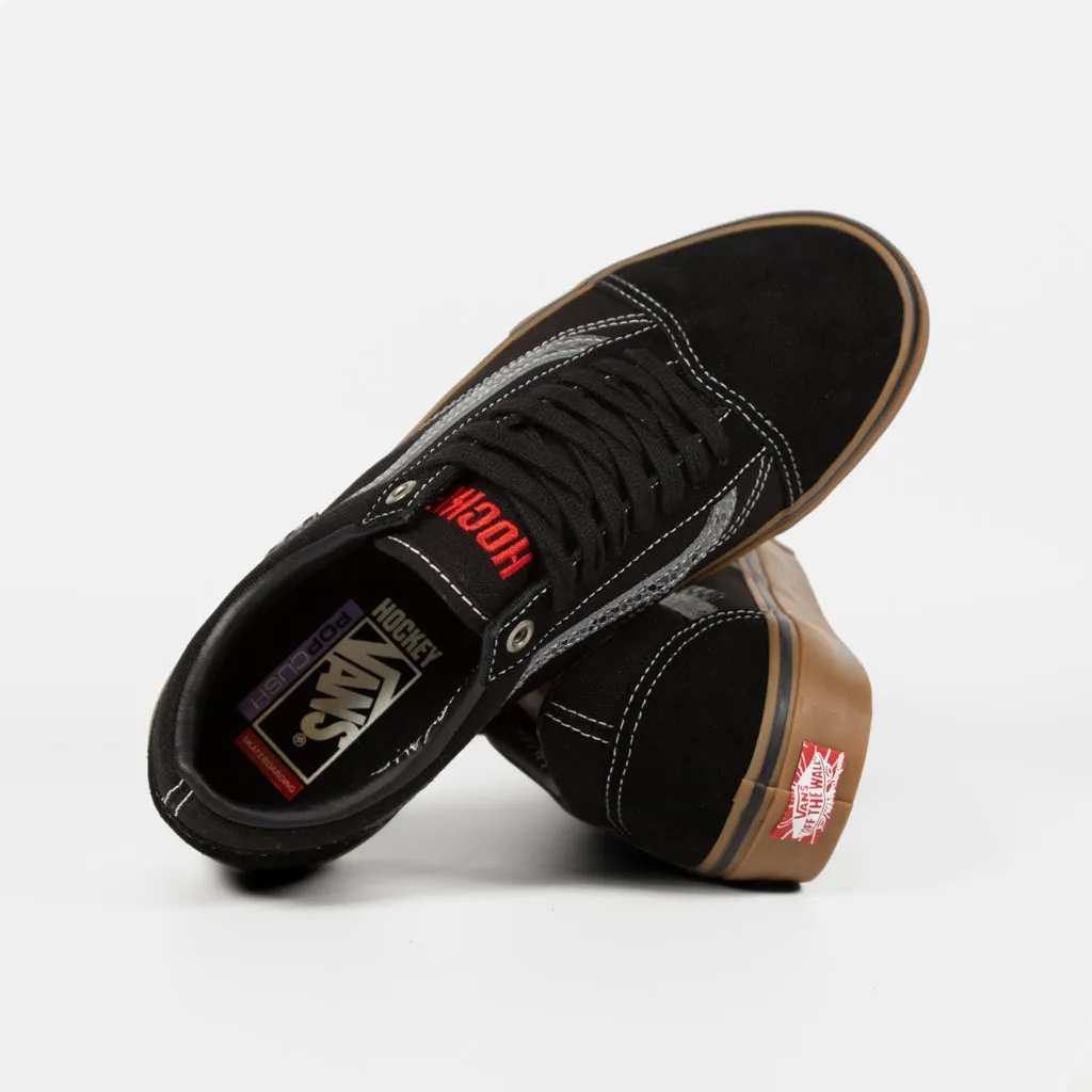 Vans - Hockey Skate Old Skool Shoes - Black / Gum