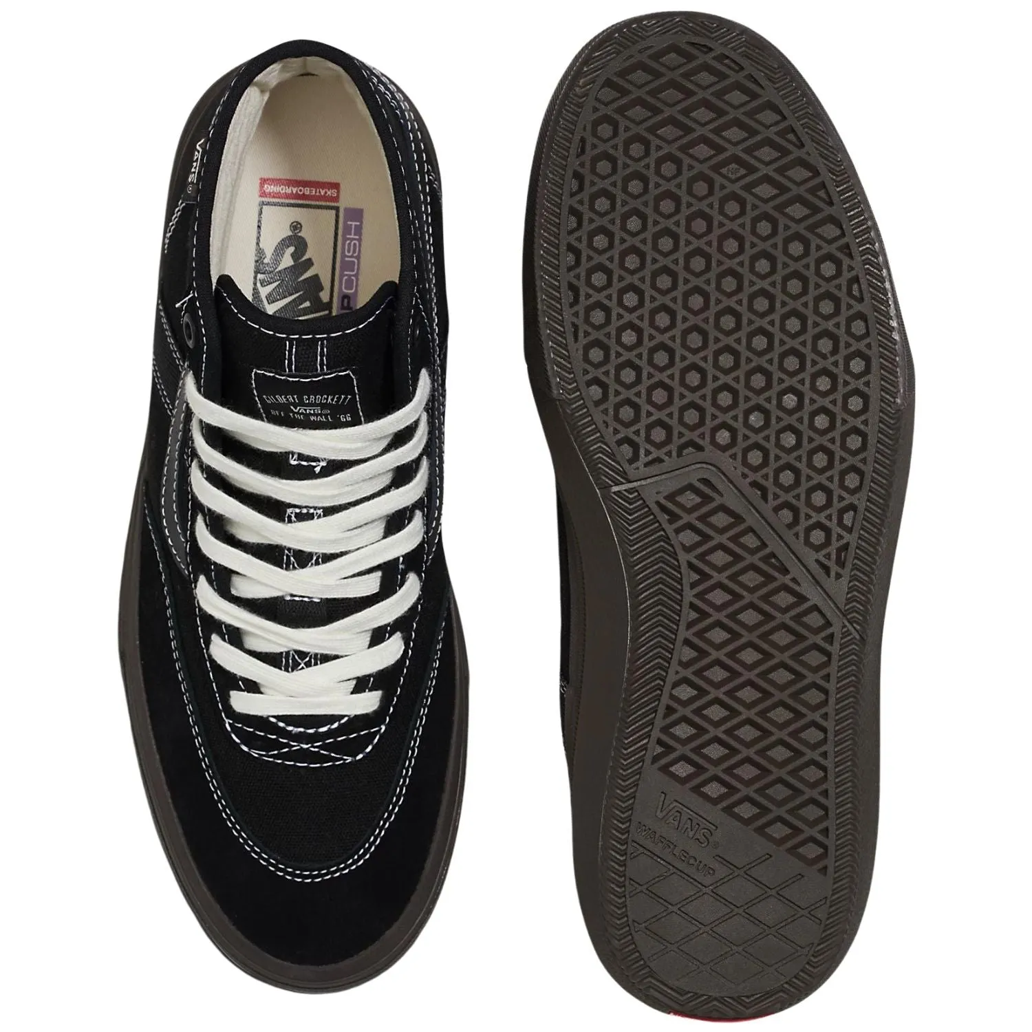 Vans Skate Crockett High Black/Chocolate Shoes - Men's