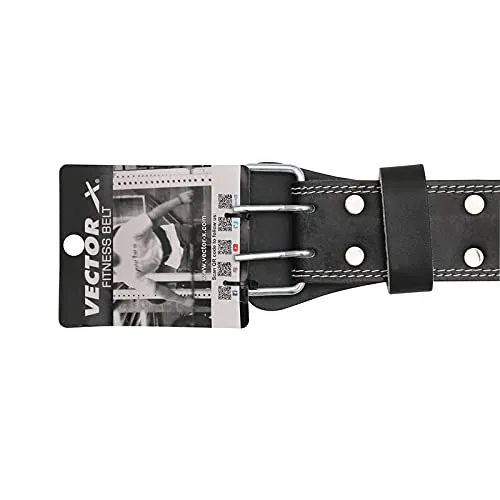 Vector X POWER 2.5 Layer Weight Lifting Leather Gym Belt (6") (XL)