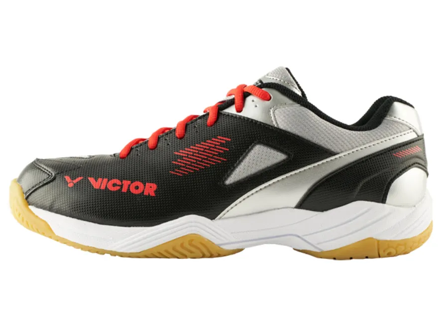 Victor A171 Unisex Badminton Shoes (Black/Silver)