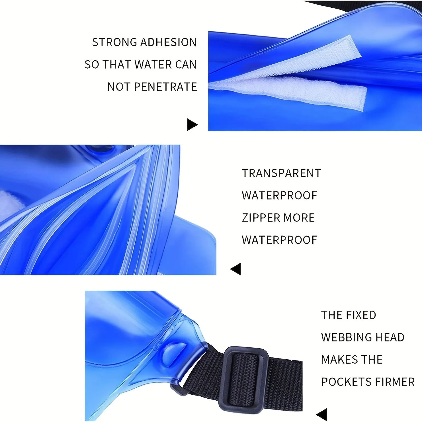 Waterproof Waist Pouch with Strap Stay Dry on Water Adventures