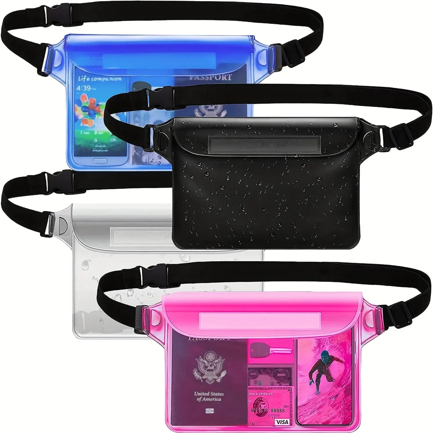 Waterproof Waist Pouch with Strap Stay Dry on Water Adventures