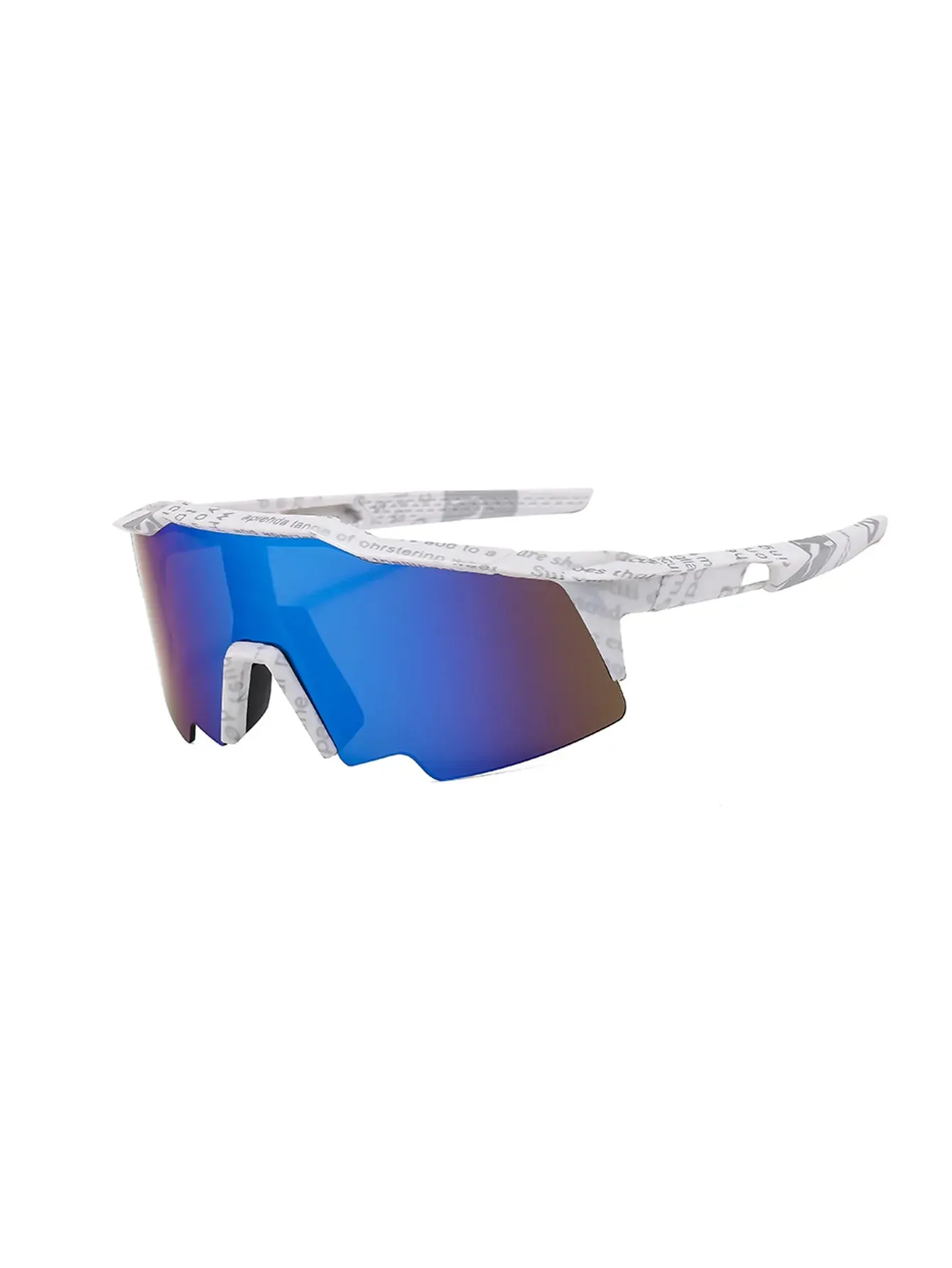 White Cycling Sports Goggles For Party Trendy Glasses Windproof