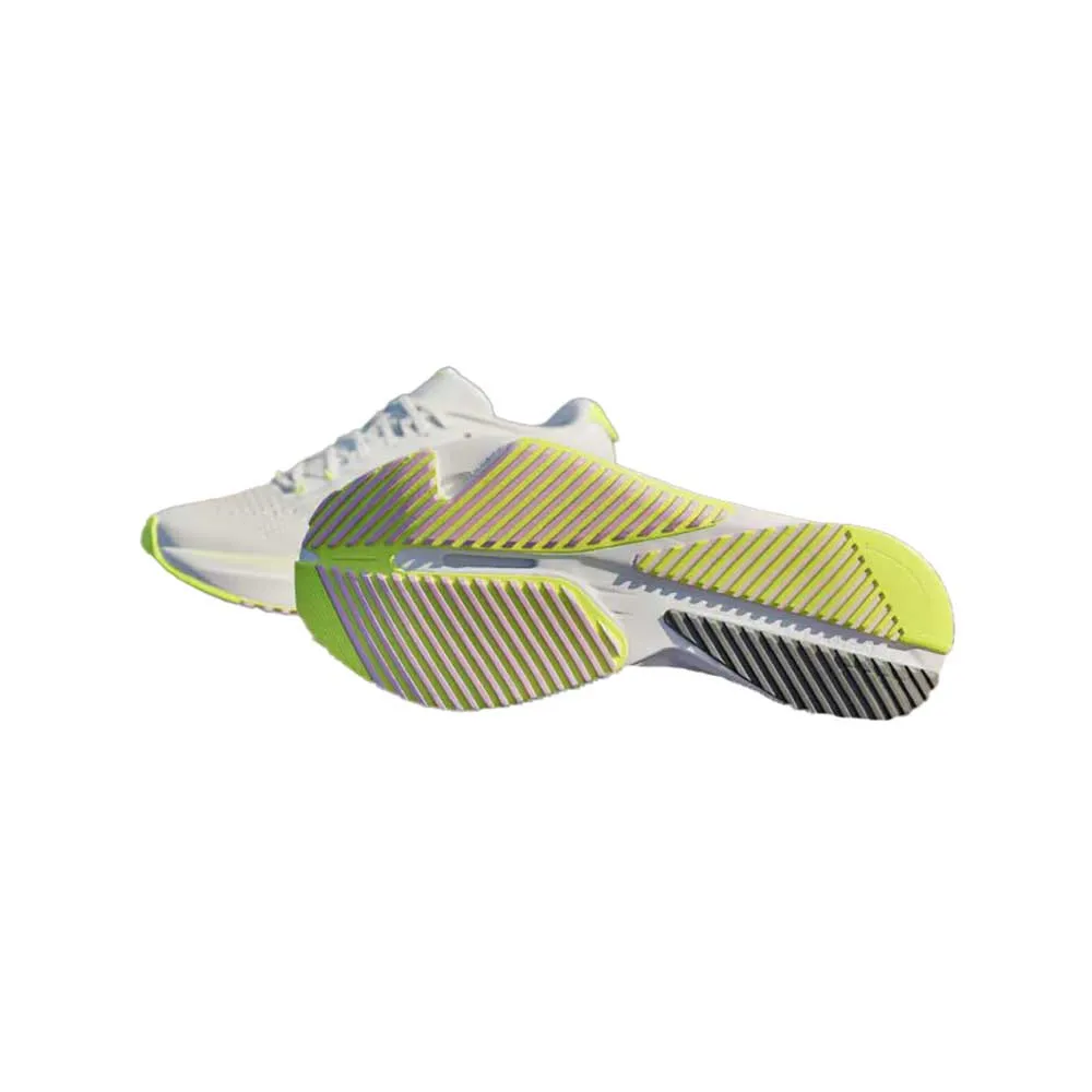 Women's Adizero Boston 12 Running Shoe - Footwear white/Core Black/Bliss lilac - Regular (B)