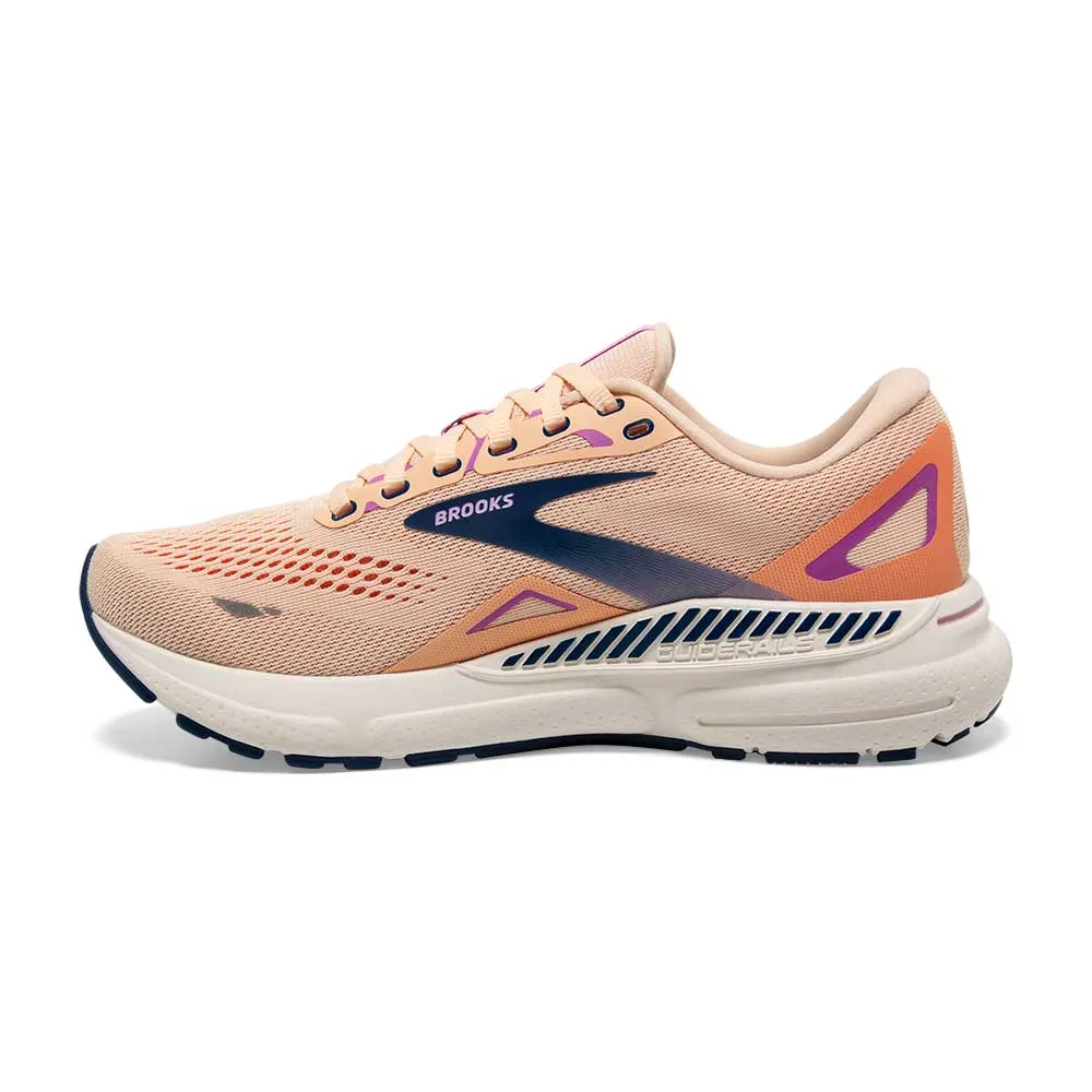 Women's Adrenaline GTS 23 Running Shoe - Apricot/Estate Blue/Orchid - Regular (B)