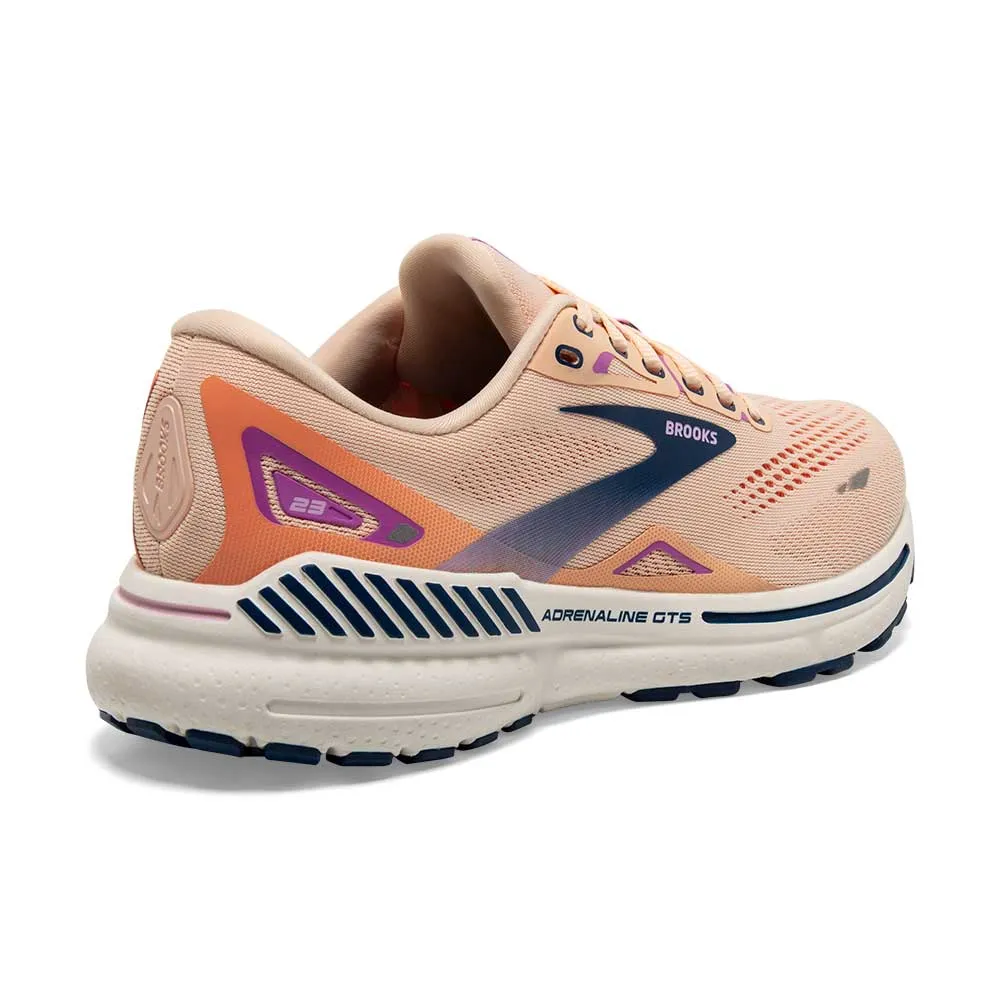 Women's Adrenaline GTS 23 Running Shoe - Apricot/Estate Blue/Orchid - Regular (B)