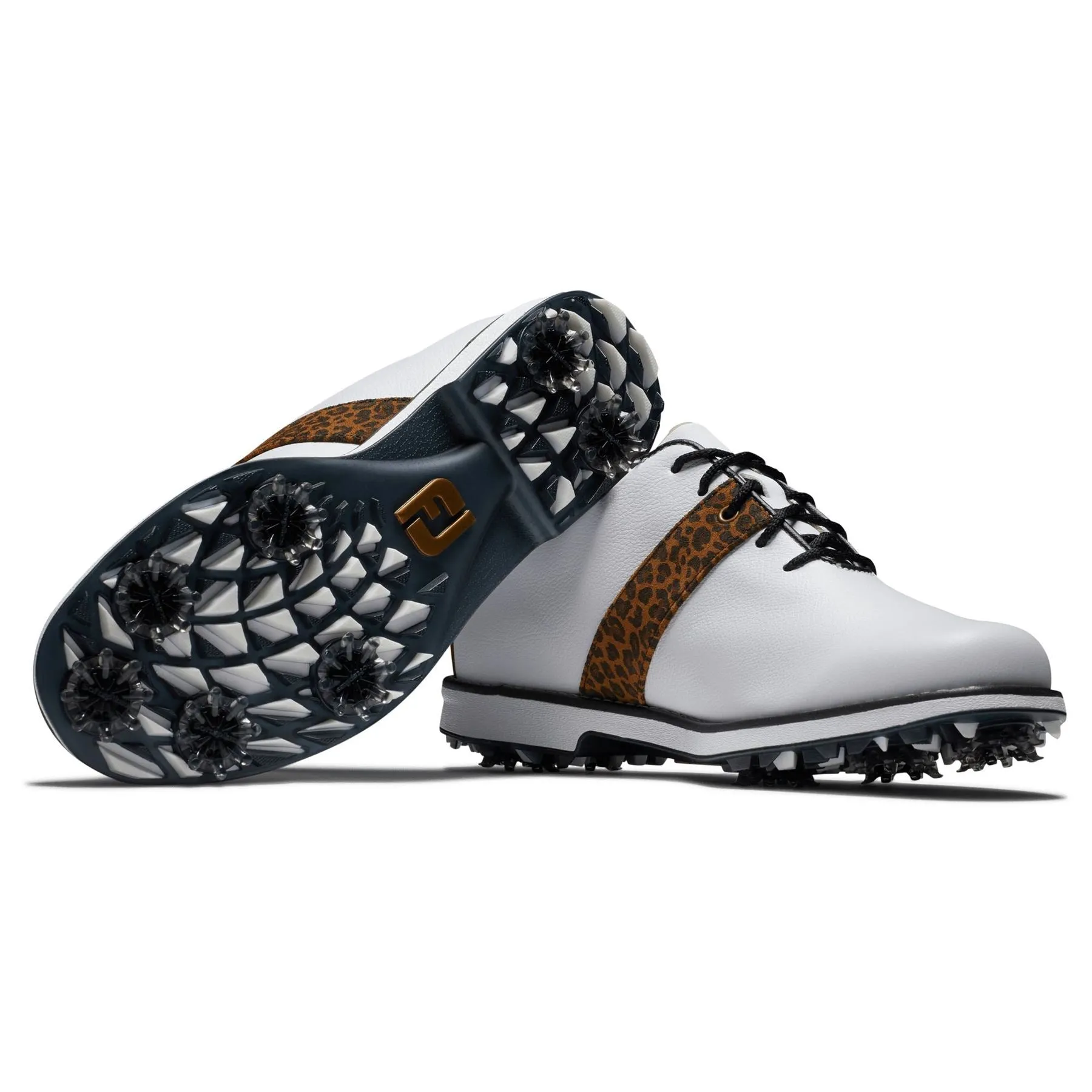 Womens Premiere Saddle DJ Golf Shoes White/Multi/White - SS23