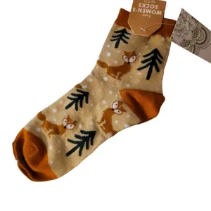 Woodsy Fox Socks