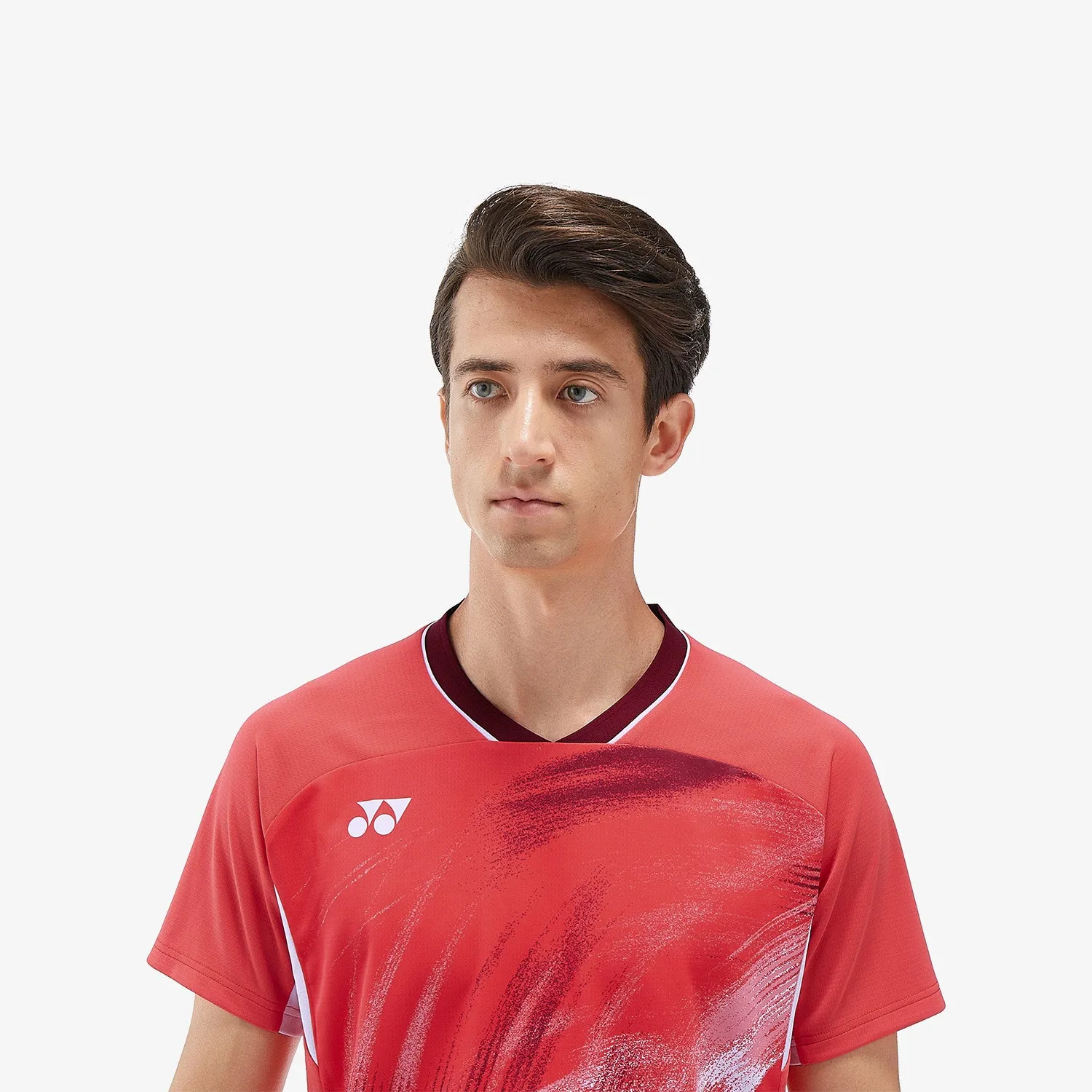 Yonex Men's Crew Neck Tournament Shirt 10568PR (Pearl Red)