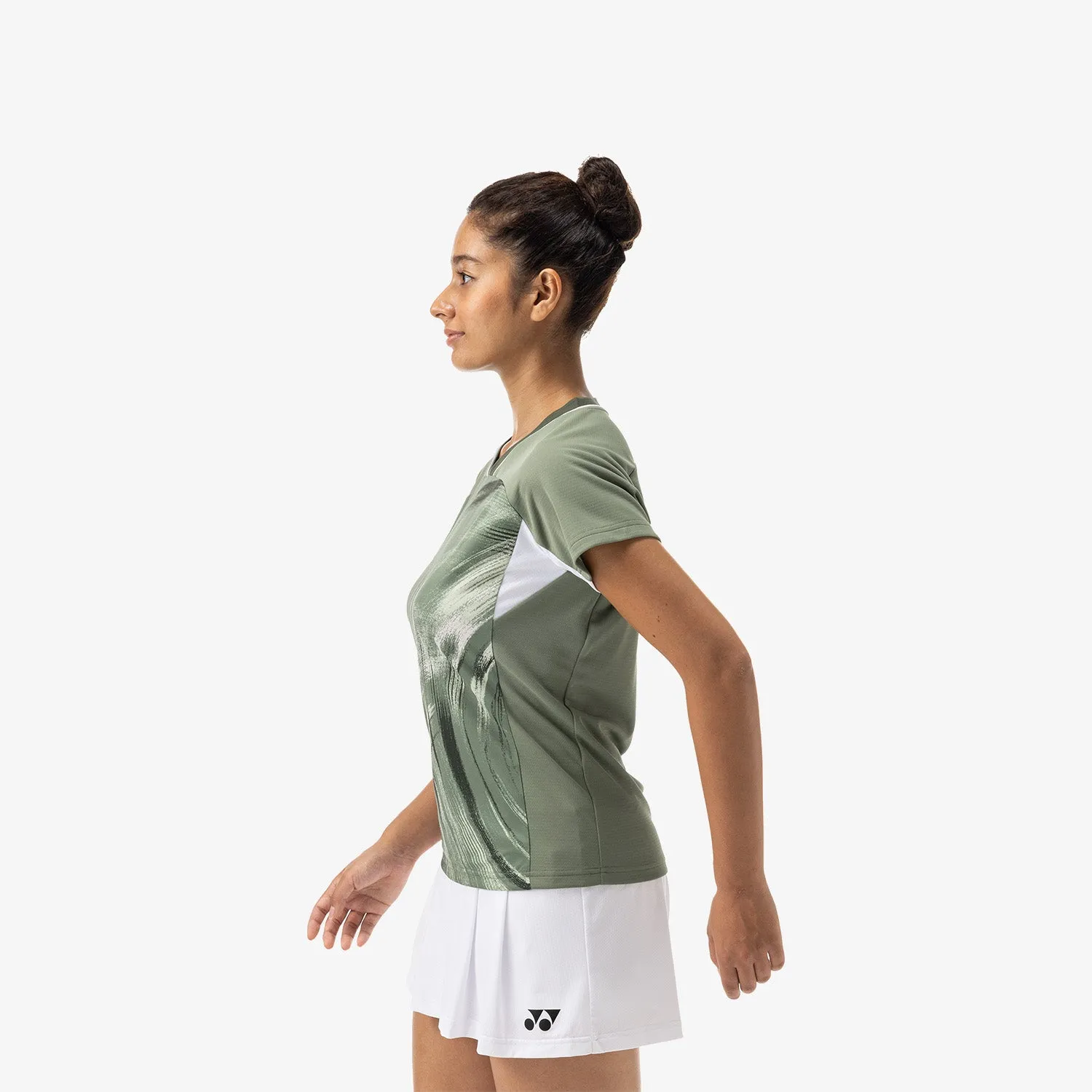 Yonex Women's Crew Neck Tournament Shirt 20769LOL (Light Olive)