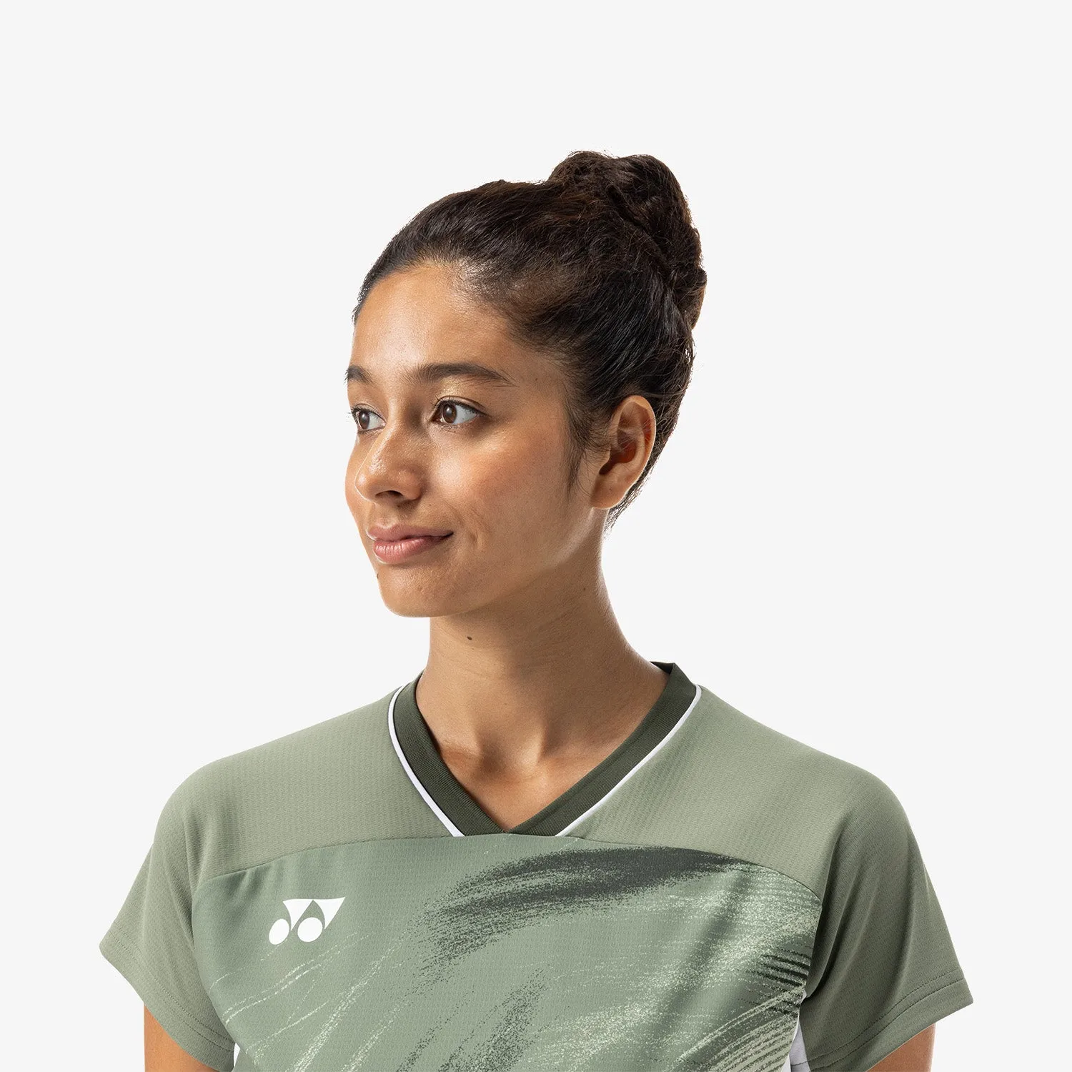 Yonex Women's Crew Neck Tournament Shirt 20769LOL (Light Olive)